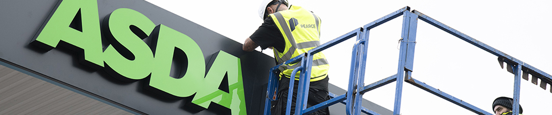 Pearce worked in partnership with Gleneagles Project Services to deliver this ASDA rebrand project