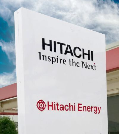 A multi-site global company sign rollout for Hitachi following its acquisition of a majority shareholding stake in ABB Power Grid.